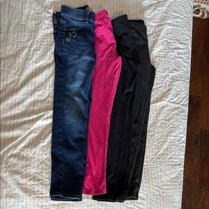 Stylish Kids Bottoms Set - Blue, Pink, Black